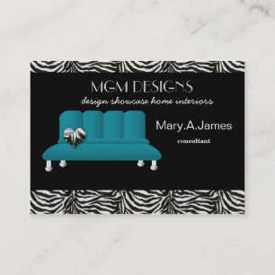 trendiger Innenausstatter Business Cards Visitenkarte