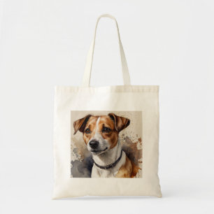Trendiger Jack Russell Terrier Aquarell  Tragetasche