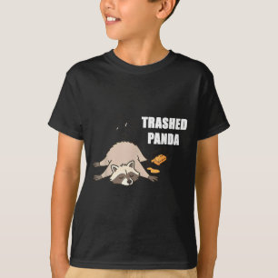 Trendiger Lustiger Zerstörter Panda Betrunkener Wa T-Shirt