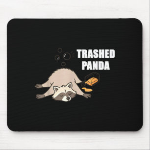 Trendiger lustiger zertrümmerter Panda betrunkener Mousepad