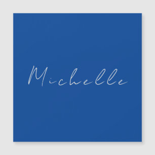 Trendiger minimalistischer moderner handgeschriebe magnetkarte