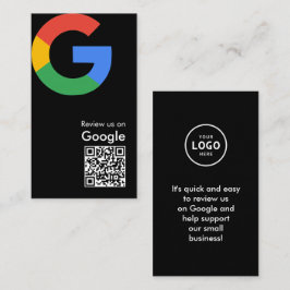 Trendiger moderner Google-Review-QR-Code Begleitkarte