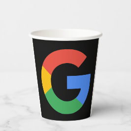 Trendiger moderner Google-Review-QR-Code Pappbecher
