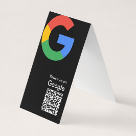 Trendiger moderner Google-Review-QR-Code Visitenkarten