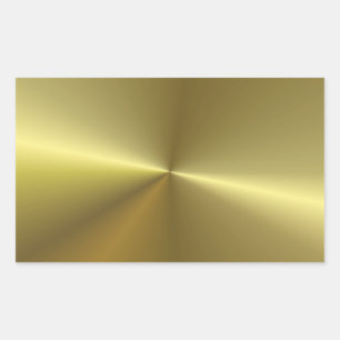 Trendiger moderner metallischer Look Faux-Gold lee Rechteckiger Aufkleber