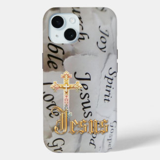 Trendiger monochromer Glaube Pastell Kreuz Jesus Case-Mate iPhone Hülle