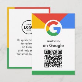 Trendiger professioneller Scan-to-Review-Google-QR Begleitkarte