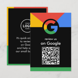 Trendiger professioneller Scan, um den Google-QR-C Begleitkarte