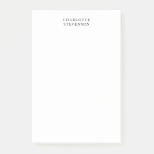Trendiger professioneller weißer einfacher Minimal Post-it Klebezettel