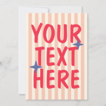 Trendiger Retro-gestreifter typografischer benutze