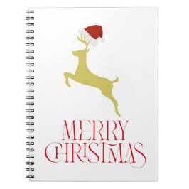 Trendiger roter Weihnachtsdruck Notizblock