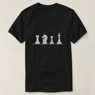 Trendiger Schachspieler Schachfiguren Liebhaber T-Shirt