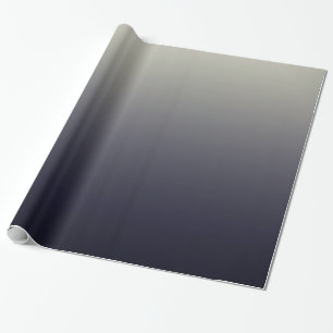 Trendiger schwarzer Ombre-Verlauf Geschenkpapier