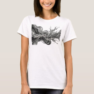 Trendiger silberner ABSTRACT ART Schmuck Kunst T-Shirt