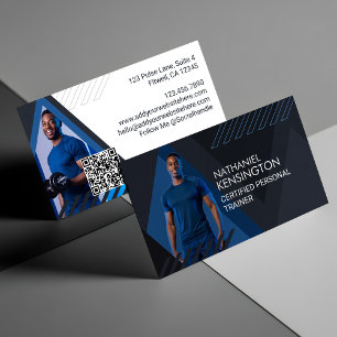Trendiger sportlicher professioneller Fitness-Trai Visitenkarte