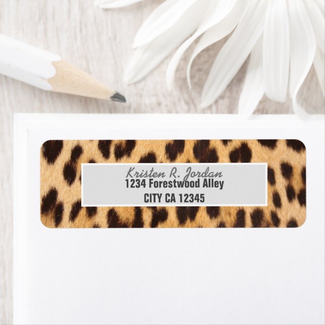 trendiger, stylischer Wild Safari Leopard Druck (Insitu)