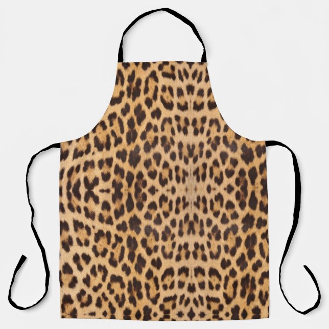 trendiger, stylischer Wild Safari Leopard Druck Schürze (Vorderseite)
