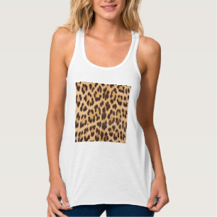 trendiger, stylischer Wild Safari Leopard Druck Tank Top