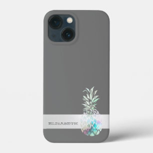 Trendiger süßer Ananas,Streifen - Personalisiert Case-Mate iPhone Hülle