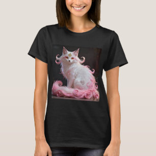 Trendiger Weißer Japanischer Kitsune-Fuchs-Porträt T-Shirt