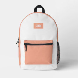 Trendiger zweifarbiger Schulstil mit Personalisier Bedruckter Rucksack