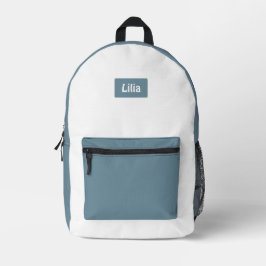 Trendiger zweifarbiger Schulstil mit Personalisier Bedruckter Rucksack