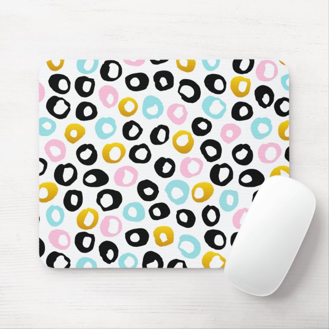 Trendiges abstraktes Punkte-Muster Mousepad (Mit Mouse)