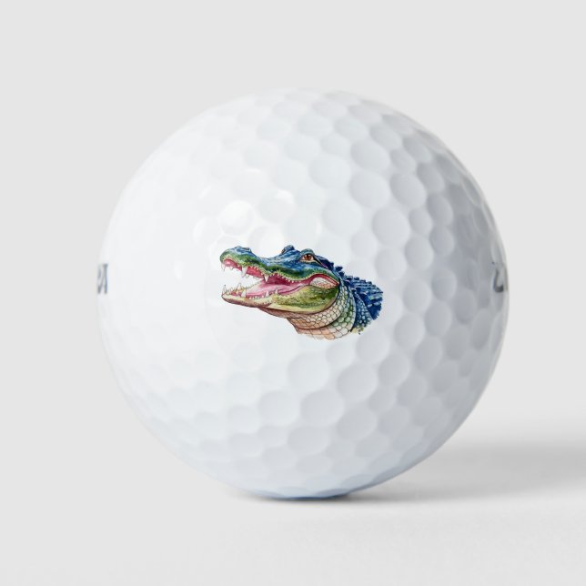 Trendiges Alligator-Krokodil-Tier Golfball (Vorderseite)
