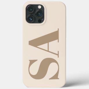 trendiges Antikweiß mit Monogramm Case-Mate iPhone Hülle