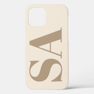 trendiges Antique White mit Monogramm Case-Mate iPhone Hülle