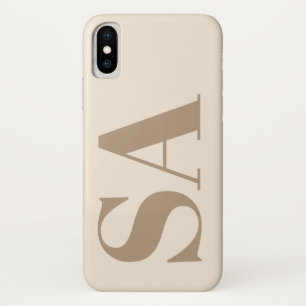 trendiges Antique White mit Monogramm Case-Mate iPhone Hülle