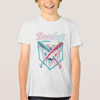 Trendiges Baseball-Jungen-Drip-Shield-T-Shirt Tri-Blend Shirt
