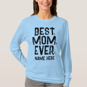 TRENDIGES BESTE MUMIE JE TYPOGRAPHIE IN SCHWARZ T-Shirt