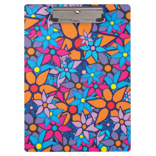Trendiges Blumenmuster Klemmbrett
