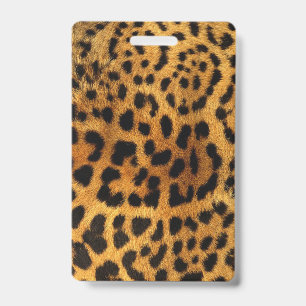 trendiges, chic Animal-Print braun Leopardendruck Ausweis