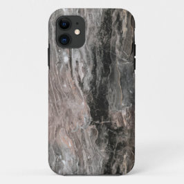 Trendiges dunkles und hellgraues Marmormuster iPhone 11 Hülle