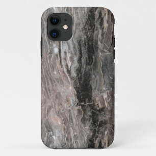 Trendiges dunkles und hellgraues Marmormuster iPhone 11 Hülle