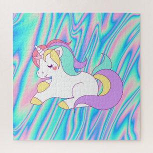 Trendiges Einhorn Regenbogen Holografisch