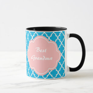 Trendiges, elegantes, cooles, modernes aquablaues tasse