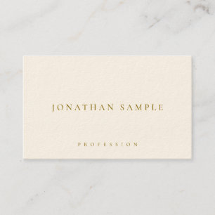 Trendiges Elegantes Einfaches Template Gold Text D Visitenkarte