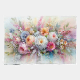 Trendiges Elegantes Farbige Wasserfarbe Aquarell-B Geschirrtuch