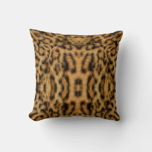 Trendiges exotisches Leopardenfell-Muster-Tierdruc Kissen