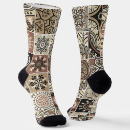Trendiges farbenfrohes Muster Socken