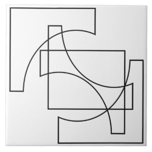 Trendiges geometrisches Muster Fliese