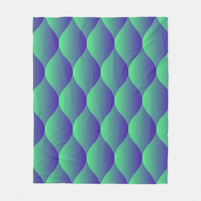 Trendiges geometrisches Muster mit abstrakten Form Fleecedecke (Vorderseite)