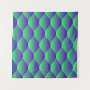 Trendiges geometrisches Muster mit abstrakten Form Wandteppich