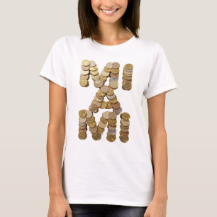 Trendiges Gold ABSTRACTE KUNST Moderne Gestaltung T-Shirt