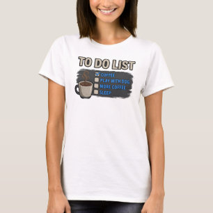 Trendiges Gold COFFEE SPIEL MIT DEM HUND Designer  T-Shirt