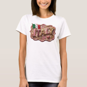 Trendiges Gold ITALY Tragbare Kunst T-Shirt