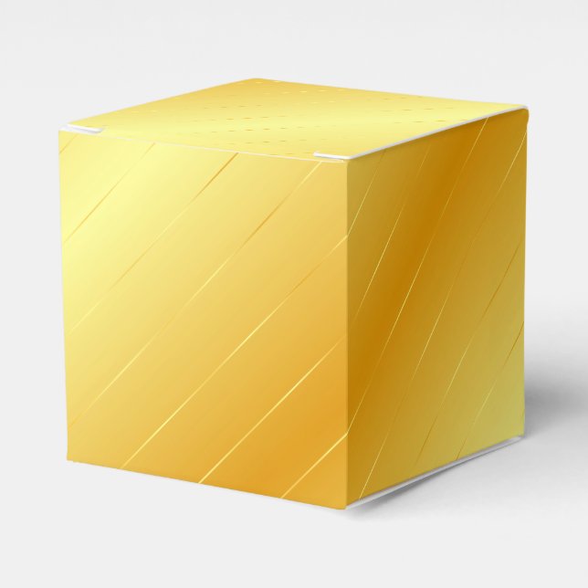Trendiges Gold-Look Elegante moderne Vorlage Geschenkschachtel (Vorderseite)